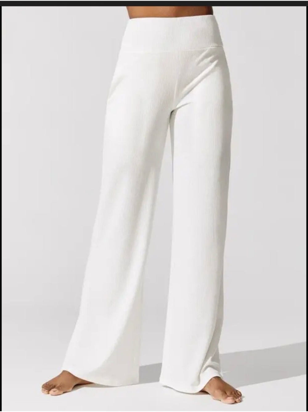 Beach Riot White Ramona Wide Leg Sparkle Pants Lounge High waisted Small